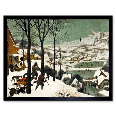 Artery8 Pieter Bruegel The Elder Hunters In The Snow Winter Framed Wall Art Print from B&Q