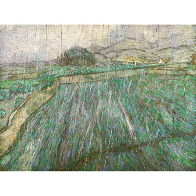 B&Q -  Unframed Wall Art Vincent Willem Van Gogh Dutch Rain12X16 Inch