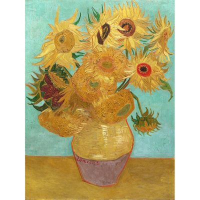 Artery8 Unframed Wall Art Vincent Willem Van Gogh Dutch Sunflowers12X16 Inch from B&Q