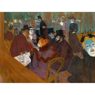 Artery8 Unframed Wall Art Toulouse-Lautrec At Moulin Rouge Painting12X16 Inch
