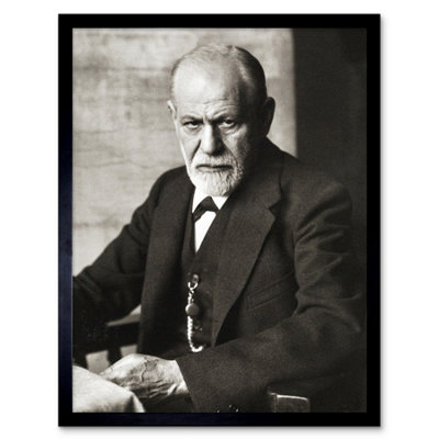 Artery8 Psychoanalyst Neurologist Sigmund Freud Photo 12X16" Framed Wall Art Print from B&Q