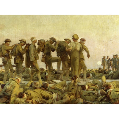 Artery8 Unframed Wall Art Singer Sargent Gassed Soldiers Wwi War Painting12X16 Inch from B&Q