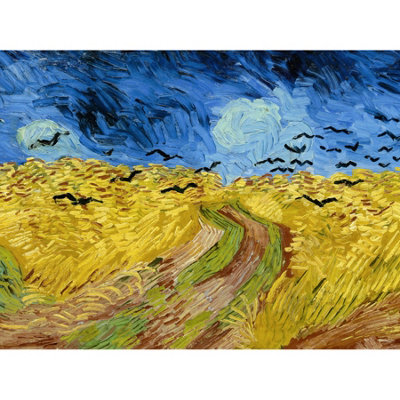 Artery8 Unframed Wall Art Van Gogh Wheatfield With Crows Painting12X16 Inch from B&Q