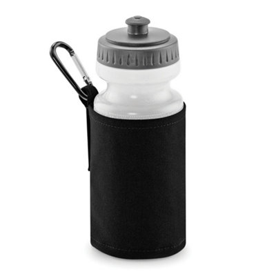  - Quadra Water Bottle And Fabric Sleeve Holder (Pack Of 2) Black (One Size)