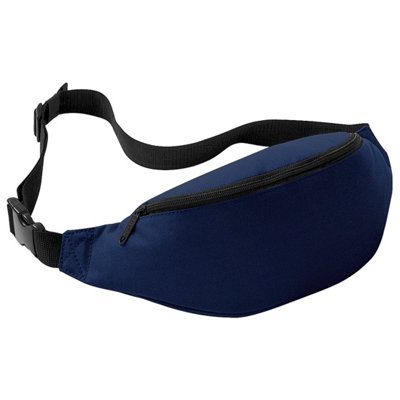 Bagbase (One Size, French Navy) Adjustable Belt Bag (2.5 Litres) (Pack Of 2) - Image 4