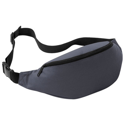 Bagbase Women's Dark Grey Adjustable Belt Bag (2.5 Litres) Pack Of 2 In - Image 4