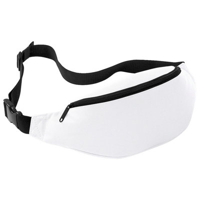 Bagbase (One Size, White) Adjustable Belt Bag (2.5 Litres) (Pack Of 2) - Image 4