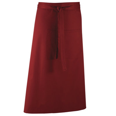  - Premier Unisex Colours Bar Apron / Workwear (Long Continental Style) (Pack Of 2)