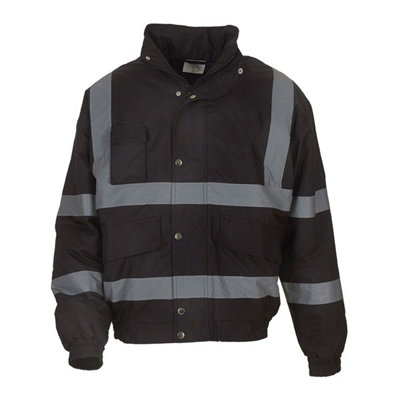 B&Q Yoko Mens Hi-Vis Bomber Jacket (Pack Of 2) Orange/Black