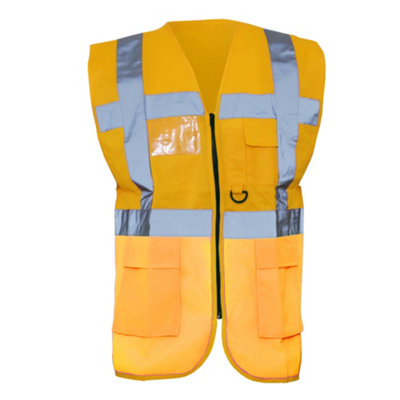B&Q Yoko Hi-Vis Premium Executive/manager Waistcoat / Jacket (Pack Of 2)