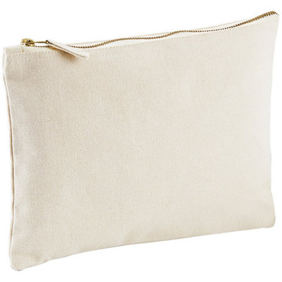  - Westford Mill Canvas Accessory Case (Pack Of 2) Natural (L)