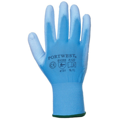 Portwest Pu Palm Coated Gloves (A120) / Workwear (Pack Of 2) from B&Q
