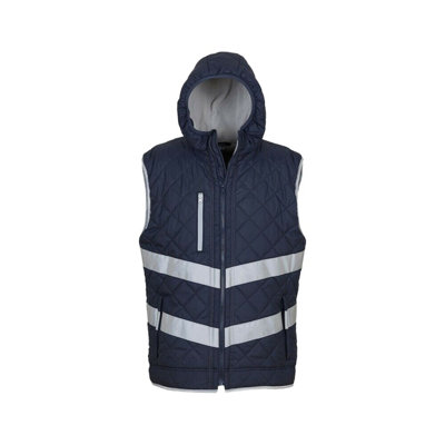 Yoko Unisex Adults Hi Vis Kensington Hooded Gilet (Pack Of 2) from B&Q