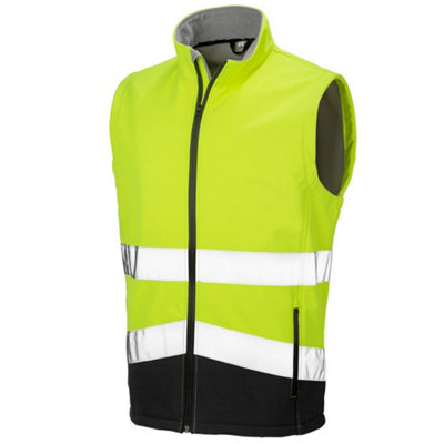 Result Safeguard Mens Printable Safety Softshell Gilet from B&Q