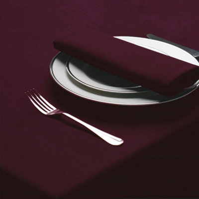 Belledorm Amalfi Rectangular Table Cloth Maroon (132 X 178Cm) from B&Q