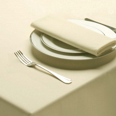  - Belledorm Amalfi Rectangular Table Cloth Ivory (178 X 366Cm)
