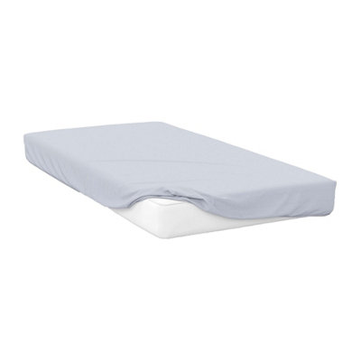 Belledorm 200 Thread Count Egyptian Cotton Fitted Sheet Ocean (Kingsize) from B&Q