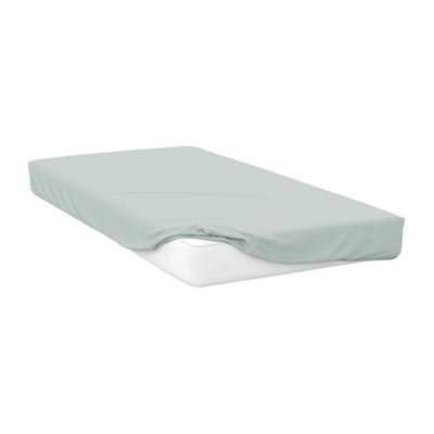 Belledorm 200 Thread Count Egyptian Cotton Fitted Sheet Thyme (Superking) from B&Q