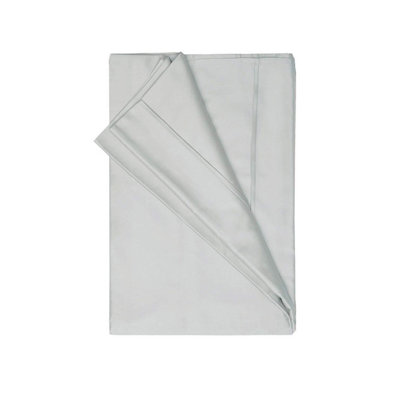 B&Q Belledorm 200 Thread Count Egyptian Cotton Flat Sheet Platinum (King/Superking) 254Cm