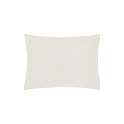 Belledorm 200 Thread Count Egyptian Cotton Oxford Pillowcase Ivory (One Size) from B&Q