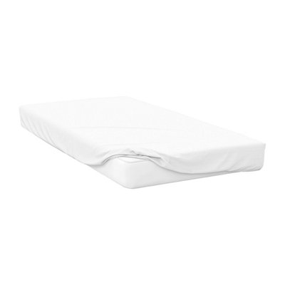 Belledorm Cotton Sateen 1000 Thread Count Extra Deep Fitted Sheet White (Superking) from B&Q