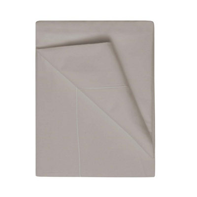 Belledorm 400 Thread Count Egyptian Cotton Flat Sheet Pewter (Superking) from B&Q