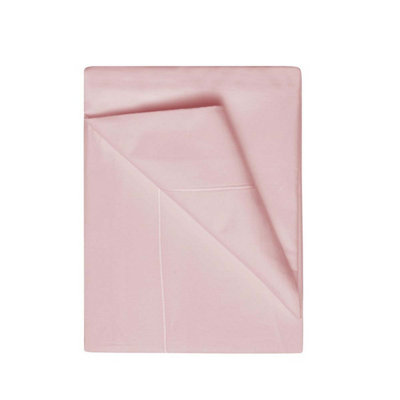 Belledorm 400 Thread Count Egyptian Cotton Flat Sheet Blush (Superking) from B&Q