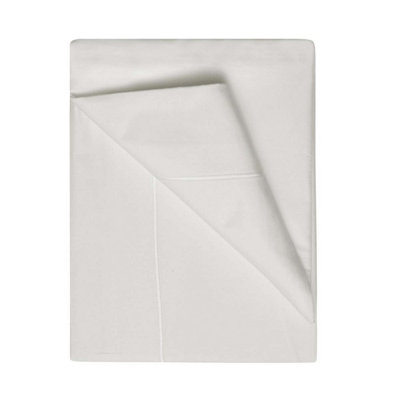 Belledorm 400 Thread Count Egyptian Cotton Flat Sheet Ivory (Superking) from B&Q
