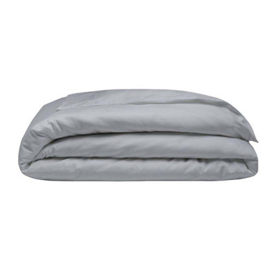 Belledorm 400 Thread Count Egyptian Cotton Oxford Duvet Cover Platinum (Double) from B&Q