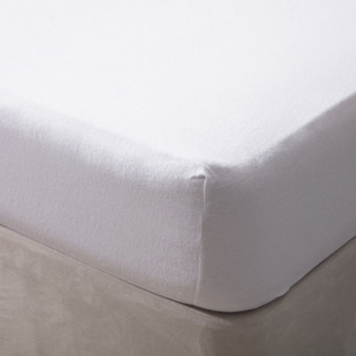 Belledorm Jersey Cotton Fitted Sheet White (Bunk Bed) from B&Q