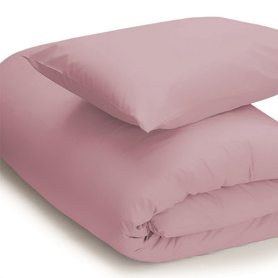Belledorm Easycare Percale Duvet Cover Blush (Kingsize) from B&Q