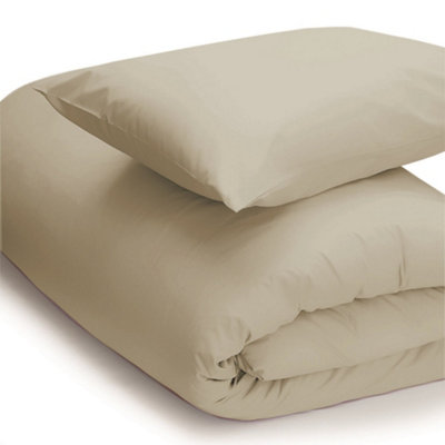 Belledorm Easycare Percale Duvet Cover Mushroom (Superking) from B&Q