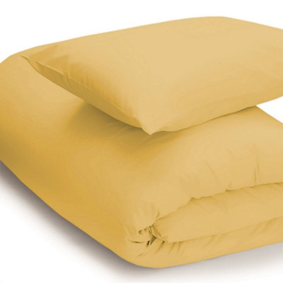 Belledorm Easycare Percale Duvet Cover Saffron (Superking) from B&Q