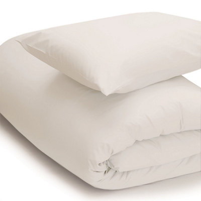 Belledorm Easycare Percale Duvet Cover White (Superking) from B&Q