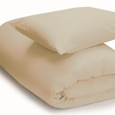 Belledorm Easycare Percale Duvet Cover Cream (Kingsize) from B&Q