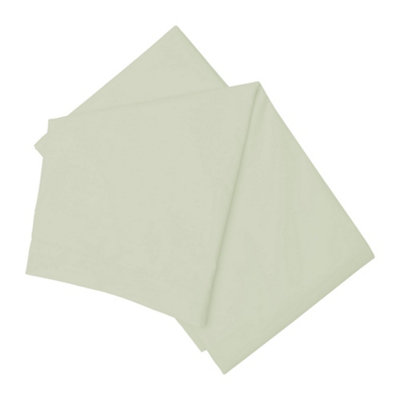 Belledorm Easycare Percale Flat Sheet Green Apple (King/superking) from B&Q
