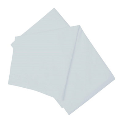 Belledorm Easycare Percale Flat Sheet Duck Egg Blue (Double) from B&Q
