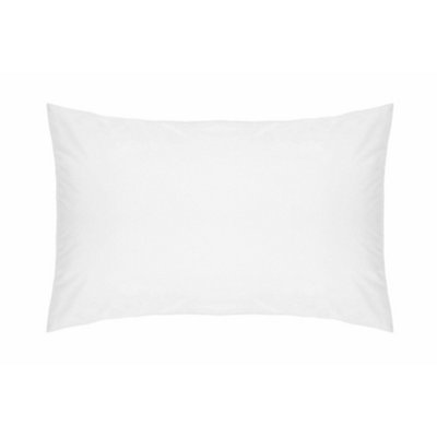 Belledorm Easycare Percale Housewife Pillowcase White (One Size) from B&Q
