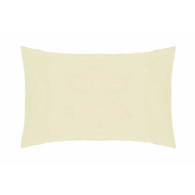  - Belledorm Easycare Percale Housewife Pillowcase Ivory (One Size)