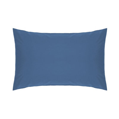 Belledorm Easycare Percale Housewife Pillowcase Cobalt (One Size) from B&Q