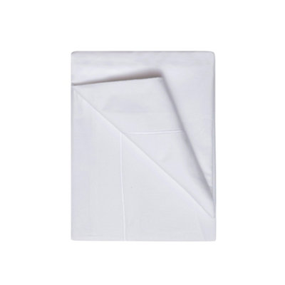 Belledorm Ultimate 1200 Thread Count Flat Sheet White (Kingsize) from B&Q