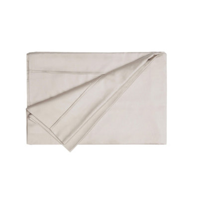 Belledorm Pima Cotton 450 Thread Count Flat Sheet Oyster (Kingsize) from B&Q