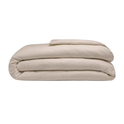 Belledorm Brushed Cotton Duvet Cover Cream (Kingsize) from B&Q