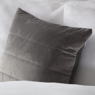 Belledorm Verona Filled Cushion Charcoal (One Size) from B&Q