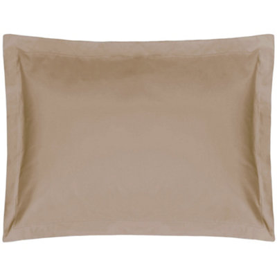 Belledorm Easycare Percale Oxford Pillowcase Walnut Whip (One Size) from B&Q