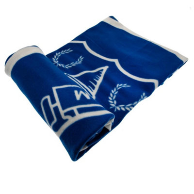 Everton F.c. Fleece Blanket Pl Blue (One Size) from B&Q