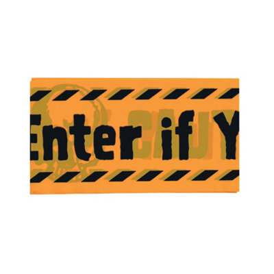  - Bristol Novelty Warning Tape Orange (One Size)