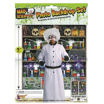 Joom Bristol Novelty Women's Black Halloween Mad Scientist Lab Back Drop (Pack Of 2) 152Cm - Image 3