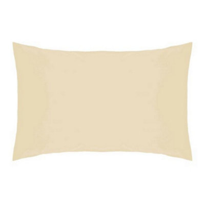 Belledorm Easycare Percale Housewife Pillowcase Cream (One Size) from B&Q
