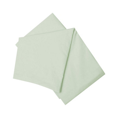 Belledorm Brushed Cotton Extra Deep Fitted Sheet Green Apple (Single) from B&Q